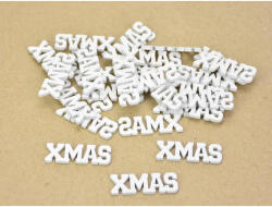 Xmas felirat mini fehér 30db/csomag - csinaldmagadshop