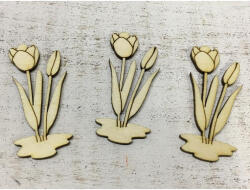  Natúr fa - Tulipán 7cm 3db/csomag - csinaldmagadshop