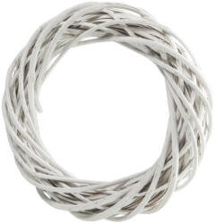  Vessző koszorú fehér 35cm - csinaldmagadshop
