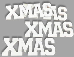 Xmas felirat fehér 15cm 4db/csomag-KIFUTÓ - csinaldmagadshop