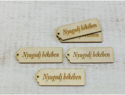 Natúr fa - "Nyugodj békében" scrapbook tábla 5db/csomag - csinaldmagadshop