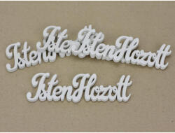  Isten Hozott felirat fehér 15cm 4db/csomag - csinaldmagadshop