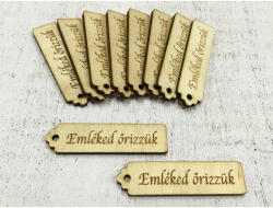 Natúr fa -"Emléked őrizzük" kisérő tábla 10db/csomag - csinaldmagadshop