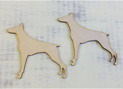 Natúr fa - Dobermann kutya 10cm 2db/csomag - csinaldmagadshop