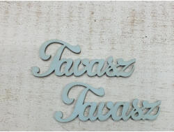  Fa "Tavasz" felirat babakék 2db/csomag - csinaldmagadshop