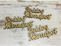 Natúr fa - "Boldog Névnapot" 8, 2cm 3db/csomag - csinaldmagadshop