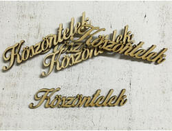  Köszöntelek felirat 10cm 5db/csomag - csinaldmagadshop