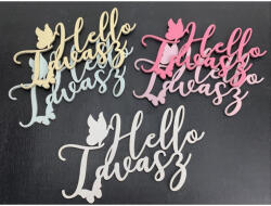  Hello tavasz feirat színes lepkés fehér - csinaldmagadshop