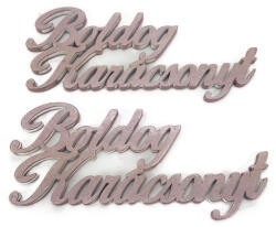 Boldog karácsonyt felirat rózsaarany 15cm 2db/cs - csinaldmagadshop