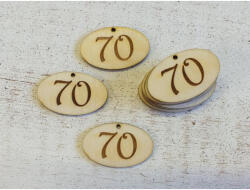 Natúr fa - Évfordulós gravírozott ovál táblák 10db/csomag - csinaldmagadshop - 990 Ft