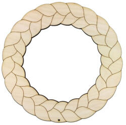  Natúr fa - Fonott koszorú 20cm - csinaldmagadshop