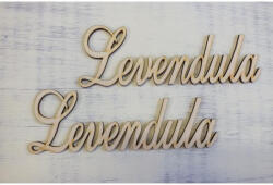  Natúr fa - "Levendula" felirat 15cm 2db/csomag - csinaldmagadshop