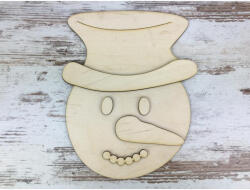  Natúr fa - Kreatív hóember fej 20cm - csinaldmagadshop
