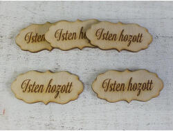 Natúr fa - "Isten hozott" fodros tábla 5db/csomag - csinaldmagadshop