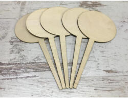  Natúr fa - Ovál beszúrós tábla 18cm 5db/csomag - csinaldmagadshop