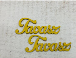 Fa " Tavasz" felirat sárga 2db/csomag - csinaldmagadshop