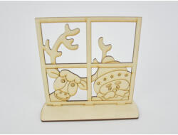Natúr fa - Karácsonyi ablak 14x15cm - csinaldmagadshop