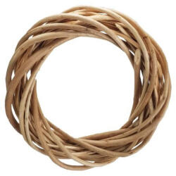  Vessző koszorú natúr 15cm - csinaldmagadshop - 890 Ft