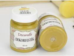  Decorolla matt dekorfesték 60ml okker - csinaldmagadshop