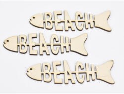  Natúr fa - BEACH hal 3, 5x12cm 3db/csomag - csinaldmagadshop