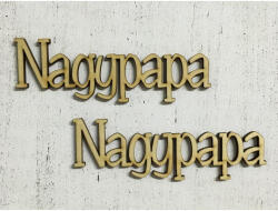  Natúr fa "Nagypapa" felirat 2db/csomag - csinaldmagadshop