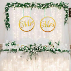 Mr&Mrs karika szett arany-metál 2db - csinaldmagadshop