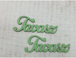 Fa "Tavasz" felirat menta 2db/csomag - csinaldmagadshop