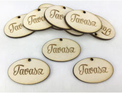  Natúr fa - "Tavasz" ovál tábla 10db/csomag - csinaldmagadshop