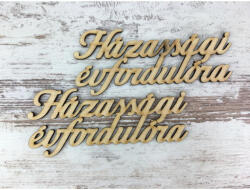 Natúr fa - "Házassági évfordulóra" 13cm 2db/csomag - csinaldmagadshop