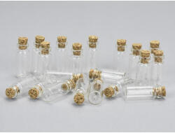  Üvegcse parafadugóval 3, 2x1, 3cm 20db/csomag - csinaldmagadshop