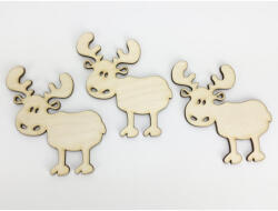  Natúr fa - Dámszarvas 10cm 3db/csomag - csinaldmagadshop