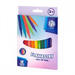 Astra Комплект кръгли флумастери, CX ASTRA Pastel Line, 12 цвята (AS314122013)