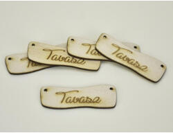  Natúr fa - " Tavasz" hullámos tábla 2, 4x7cm 5db/csomag - csinaldmagadshop