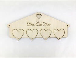  Natúr fa - Kulcstartó családi 20x8cm - csinaldmagadshop