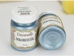  Decorolla selyem-metál dekorfesték 60ml kékezüst - csinaldmagadshop