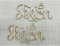 Te & Én" felirat 12cm 2db/csomag - csinaldmagadshop