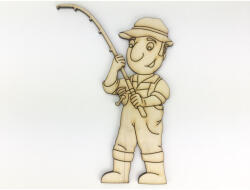  Natúr fa - Horgász 10x14, 5cm - csinaldmagadshop