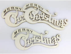 Natúr fa - Merry Christmas íves 20cm 3db/csomag - csinaldmagadshop