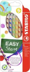 STABILO Комплект ергономични цветни моливи, Stabilo, EASYcolors right, ST331/6, 6 цвята, лява ръка (ST331/6)