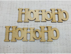 Natúr fa - "Hohoho" felirat 17cm 2db/csomag - csinaldmagadshop