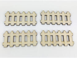  Natúr fa - Kicsi kerítés szett 4x8cm 4db/csomag - csinaldmagadshop