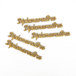  Natúr fa - "Diplomaosztóra" felirat 12cm 5db/csomag - csinaldmagadshop