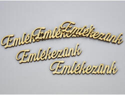  Natúr fa -"Emlékezünk" felirat 5db/csomag - csinaldmagadshop