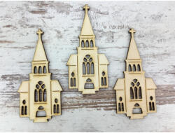 Natúr fa - Templom 10cm 3db/csomag - csinaldmagadshop