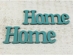 Fa "Home" felirat türkiz 2db/csomag - csinaldmagadshop