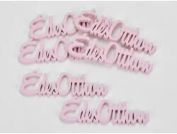  Fa "Édes Otthon" felirat pink 10cm 6db/csomag - csinaldmagadshop