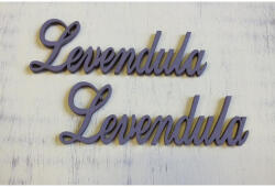 Fa - "Levendula" felirat lila 2db/csomag - csinaldmagadshop