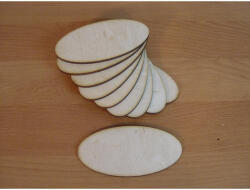  Natúr fa - Ovál táblák 5x10cm 10db/csomag - csinaldmagadshop