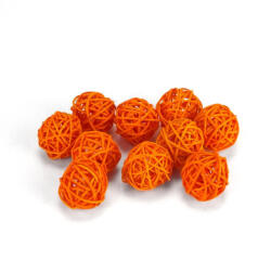  Vessző gömb narancs 3cm 10db/csomag - csinaldmagadshop