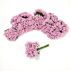  Bogyós mini csokor babarózsaszín 12db/csomag OKOSÁR! - csinaldmagadshop